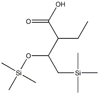 2-Ethyl-3-trimethylsilyloxy(trimethylsilyl)butyrate Structure
