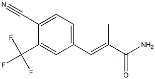 4-Cyano-3-trifluoromethylphenyl-2-methylacrylamid Struktur