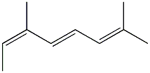 cis,trans-2,6-Dimethyl-2,4,6-octatriene. 化学構造式