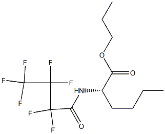 N-(Heptafluorobutyryl)norleucine, propyl ester Struktur