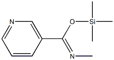 N-Methyl nicotinimidate, O-trimethylsilyl Structure