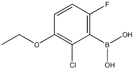 2-Chloro-3-ethoxy-6-fluorobenzeneboronic acid Structure