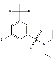 3-Bromo-N,N-diethyl-5-(trifluoromethyl)benzenesulphonamide Structure