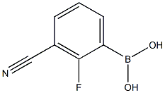 3-Cyano-2-fluorobenzeneboronic acid Struktur