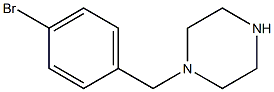 1-(4-Bromobenzyl)piperazine 97%,,结构式