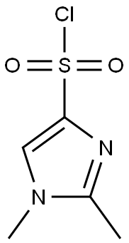 1,2-Dimethyl-1H-imidazole-4-sulphonyl chloride 95% 化学構造式