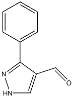 3-Phenyl-1H-pyrazole-4-carboxaldehyde 97% Struktur