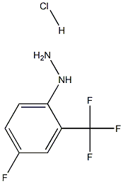 2-TRIFLUOROMETHY-4-FLUOROPHENYLHYDRAZINE HYDROCHLORIDE 化学構造式