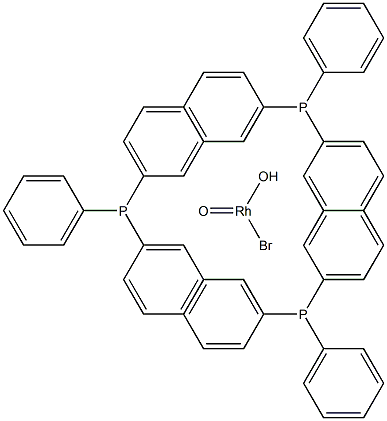 BROMOTRI(TRIPHENYLPHOSPHINE)RHODIUMDATE Struktur