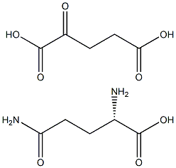 L-GLUTAMINE-A-KETOGLUTARATE 结构式