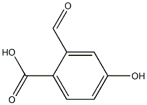 2-甲醯-4-羥苯甲酸, , 结构式