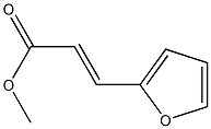 2-furanacrylic acid methyl ester 化学構造式