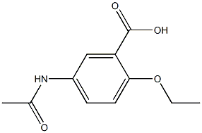 5-acetamido-2-ethoxy-benzoic acid Struktur