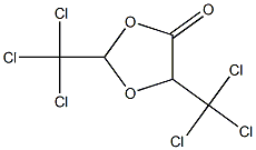 2,5-雙(三氯甲)-1,3-二氧五環烷-4-酮,,结构式