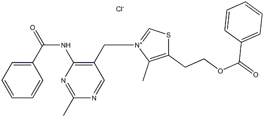 dibenzoylthiamine chloride Structure