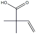 二甲基乙烯基乙酸, , 结构式