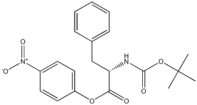 N-tert-butoxycarbonyl-phenylalanine 4-nitrophenyl ester Structure