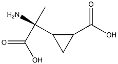 2-methyl-2-(2-carboxycyclopropyl)glycine Structure