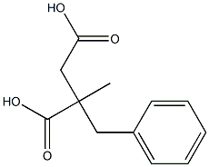 2-benzyl-2-methylsuccinic acid Structure
