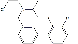  benzyl-(2-chloroethyl)-(2-(2-methoxyphenoxy)-1-methylethyl)amine