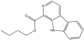1-carbobutoxy-beta-carboline,,结构式