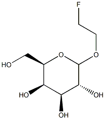 2-fluoroethyl galactopyranoside 化学構造式