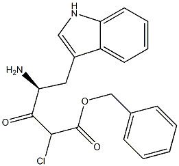 benzyloxycarbonyltryptophanylchloromethane,,结构式