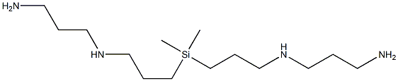 bis(7-amino-4-azaheptyl)dimethylsilane,,结构式