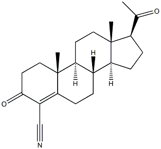 4-cyanoprogesterone,,结构式