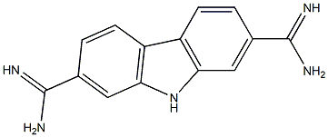 2,7-bis(amidine)carbazole Struktur