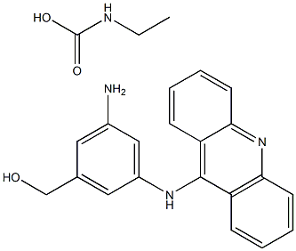 3-(9-acridinylamino)-5-hydroxymethylaniline ethylcarbamate 结构式