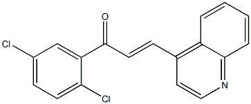 1-(2,5-dichlorophenyl)-3-(4-quinolinyl)-2-propen-1-one,,结构式