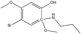 1,2,5-dimethoxy-4-bromophenol-2-aminopropane,,结构式