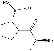 alanylpyrrolidine-boronic acid 化学構造式