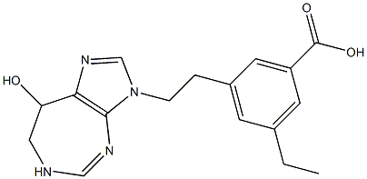 3-(2-(3-carboxy-5-ethylphenyl)ethyl)-3,6,7,8-tetrahydroimidazo(4,5-d)(1,3)diazepin-8-ol