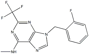 2-trifluoromethyl-9-(2-fluorophenylmethyl)-N-methyladenine