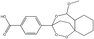 1-(4-carboxyphenyl)-3-methoxy-2,12,13-trioxatricyclo(7.2.2.0(4,9))tridecane Structure