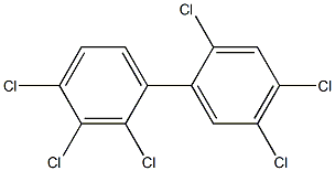 2,4,5,2',3',4'-hexachlorobiphenyl,,结构式