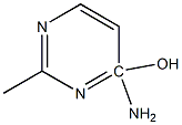 2-methyl-6-amino-6-hydroxypyrimidine 化学構造式