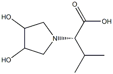 N,N-(2,3-dihydroxybuta-1,4-diyl)valine Structure