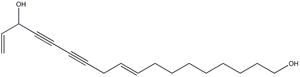 9,17-octadecadien-12,14-diyne-1,16-diol 结构式