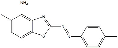 5-p-dimethyl-aminophenylazobenzthiazole,,结构式