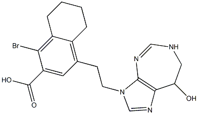  3-(2-(3-carboxy-4-bromo-5,6,7,8-tetrahydronaphthyl)ethyl)-3,6,7,8-tetrahydroimidazo(4,5-d)(1,3)diazepin-8-ol