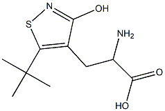 2-amino-3-(5-tert-butyl-3-hydroxy-4-isothiazolyl)propionic acid Structure