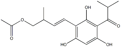 2-methyl-4-(2',4',6'-trihydroxy-3'-(2-methylpropanoyl)phenyl)but-3-enyl acetate