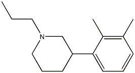 3-(2,3-dimethylphenyl)-N-n-propylpiperidine 结构式