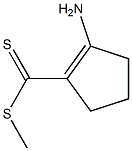 methyl-2-aminocyclopentene-1-dithiocarboxylic acid Structure