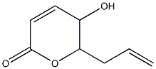 6-allyl-5,6-dihydro-5-hydroxypyran-2-one Structure
