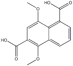 5,8-ジメトキシ-1,6-ナフタレンジカルボン酸 化学構造式