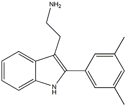2-(3,5-dimethylphenyl)tryptamine 化学構造式